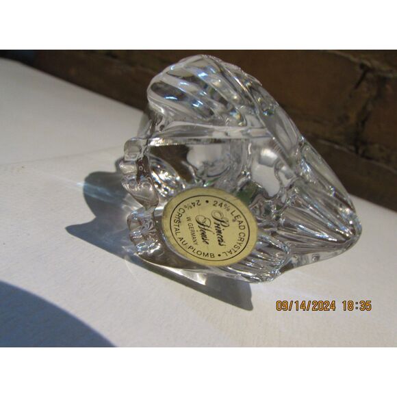 PRINCESS HOUSE 24% LEAD CRYSTAL OWL FIGURINE PAPER WEIGHT W GERMANY - Picture 5 of 6